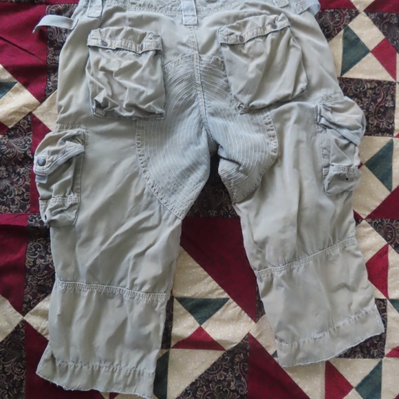 extremely rare womens rugby ralph lauren military capri cargo pants sz 8 - Picture 4 of 7